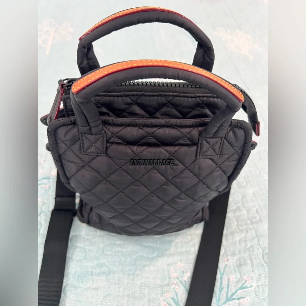 MZ Wallace Black Mini Box Tote/crossbody bag - Picture 5 of 14